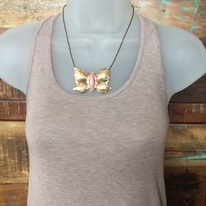 💖Rhodochrosite Butterfly Pendant